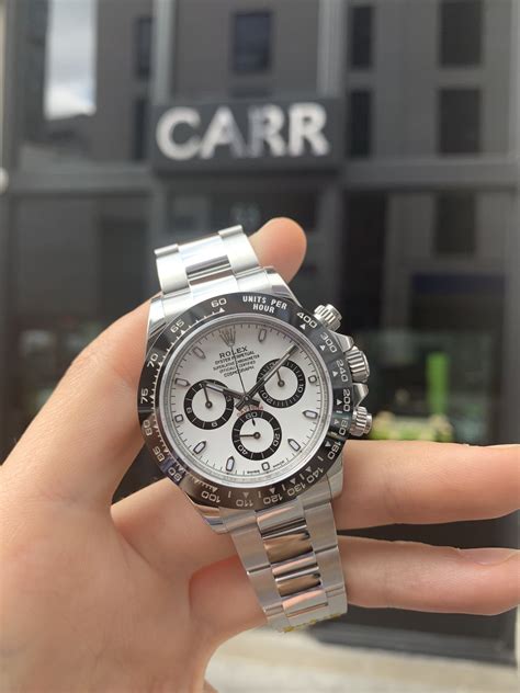 rolex daytona white dial ceramic